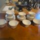 Set of chocolate cups in Bayeux porcelain