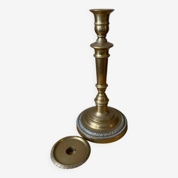 Large modular brass candlestick