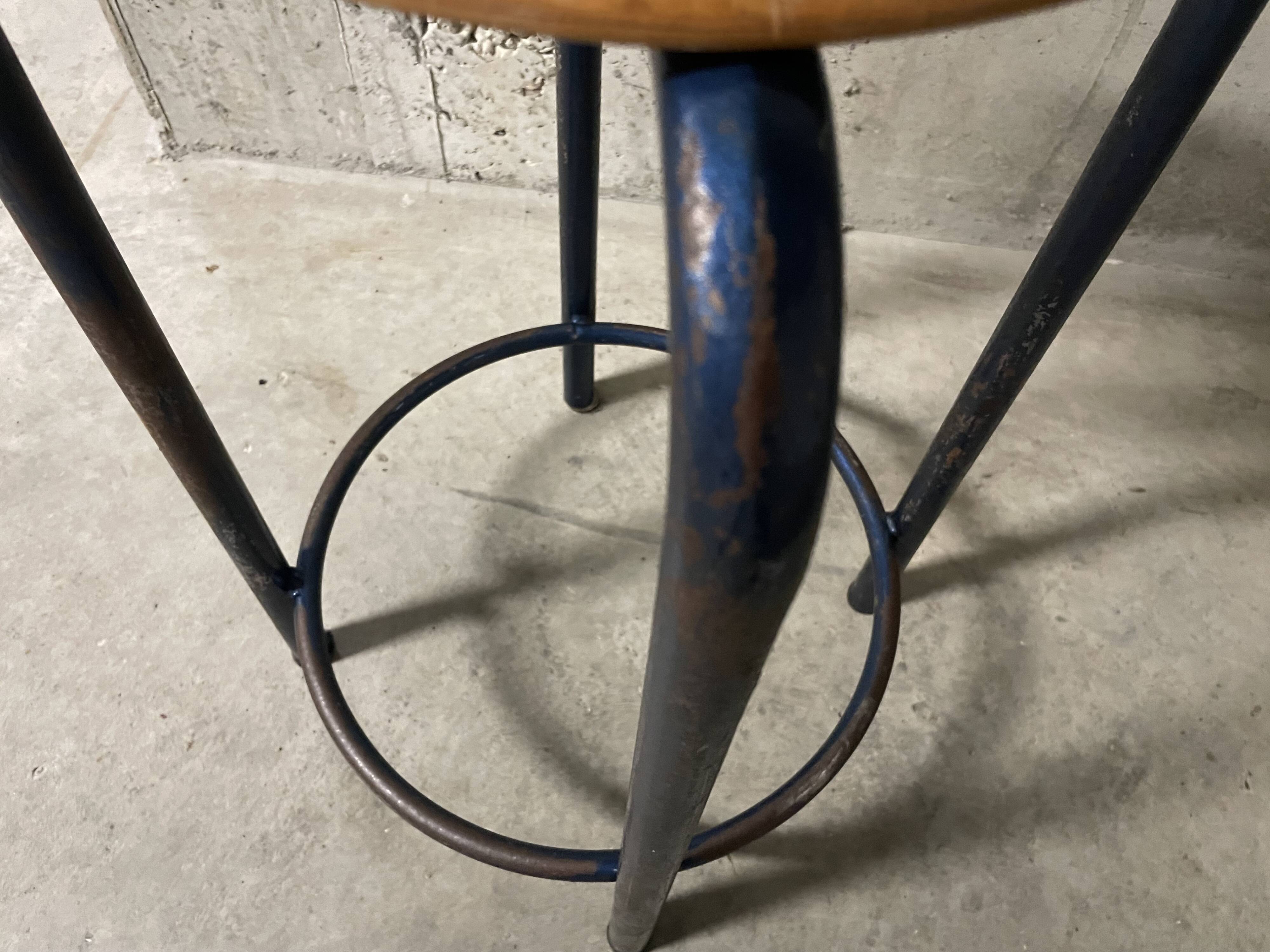 1960s industrial stool