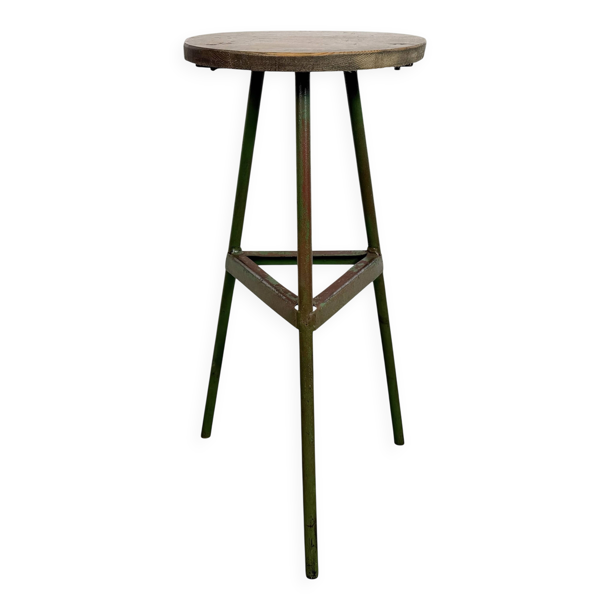 Green Industrial Workshop Stool, 1960s