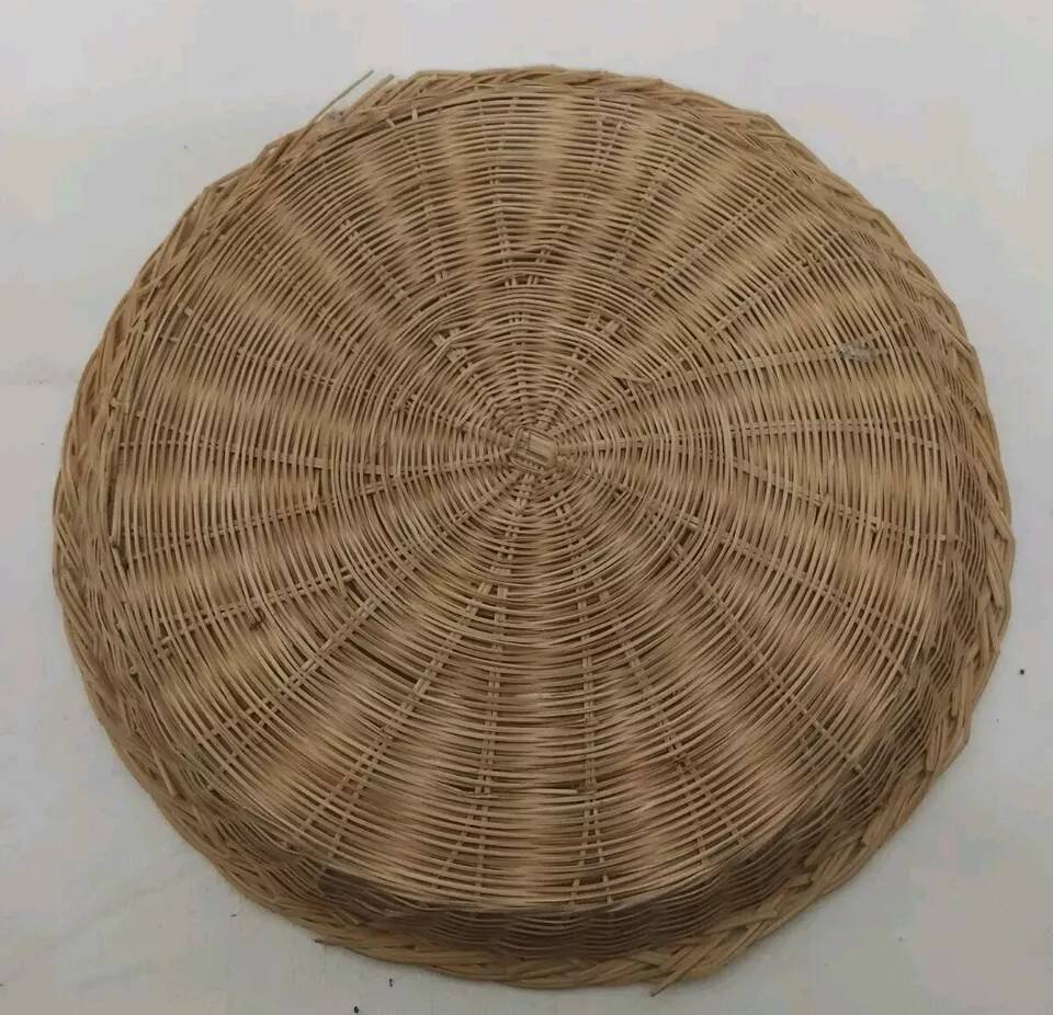 Set of 3 Vintage Rattan Baskets