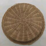 Set of 3 Vintage Rattan Baskets