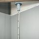 A.L.F. Firenze Italian Industrial Three-Light Chandelier, 1970s