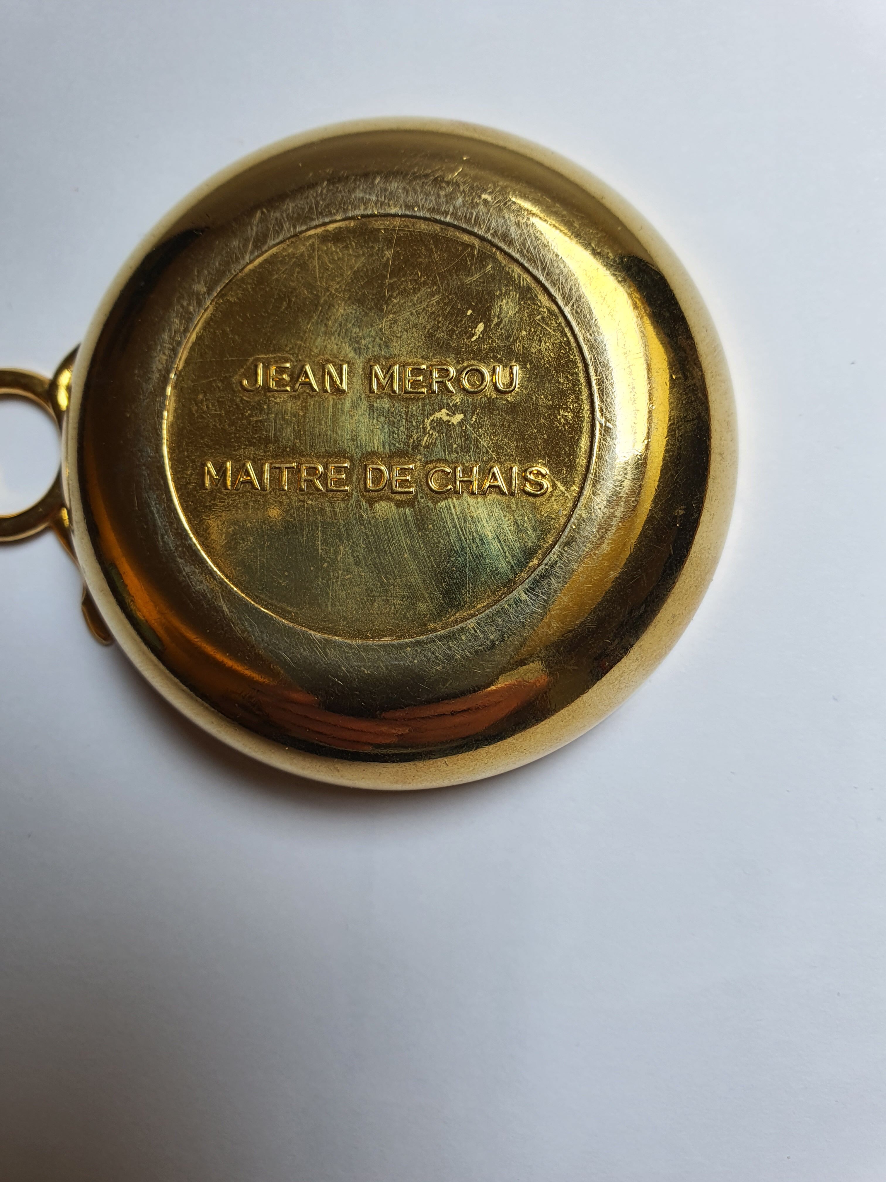 French vintage metal grape wine tester