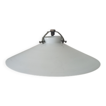 Ancien abat jour Opaline avec griffe années 40