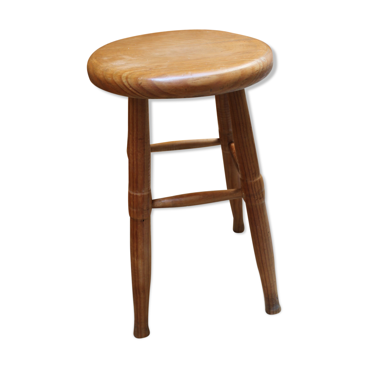 Tabouret en pin massif
