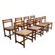 Set of 8 vintage Asko dining chairs, Finland 1960s