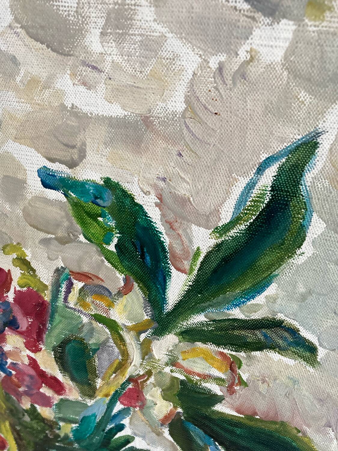 Large still life painting bouquet