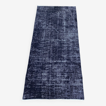 Tapis de couloir Oushak noir