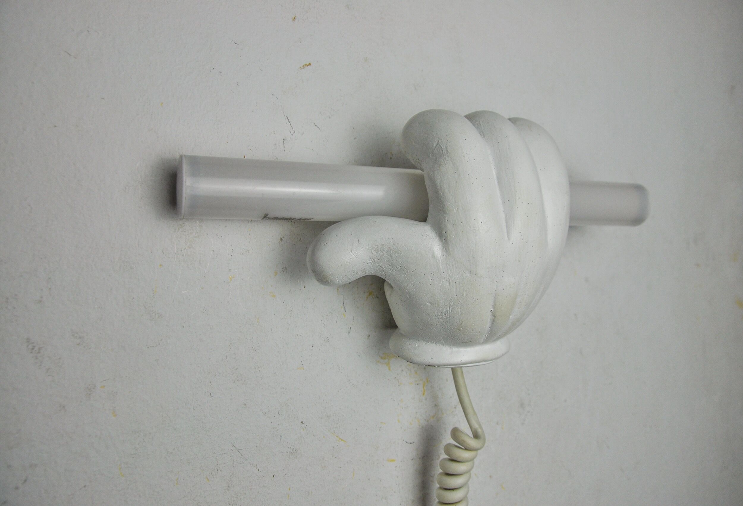 Handheld Mickey Mouse plaster wall lamp, France, 1970