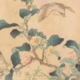 Woodblock with Birds