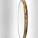 Vintage Brass Wall Mirror with Facet, France