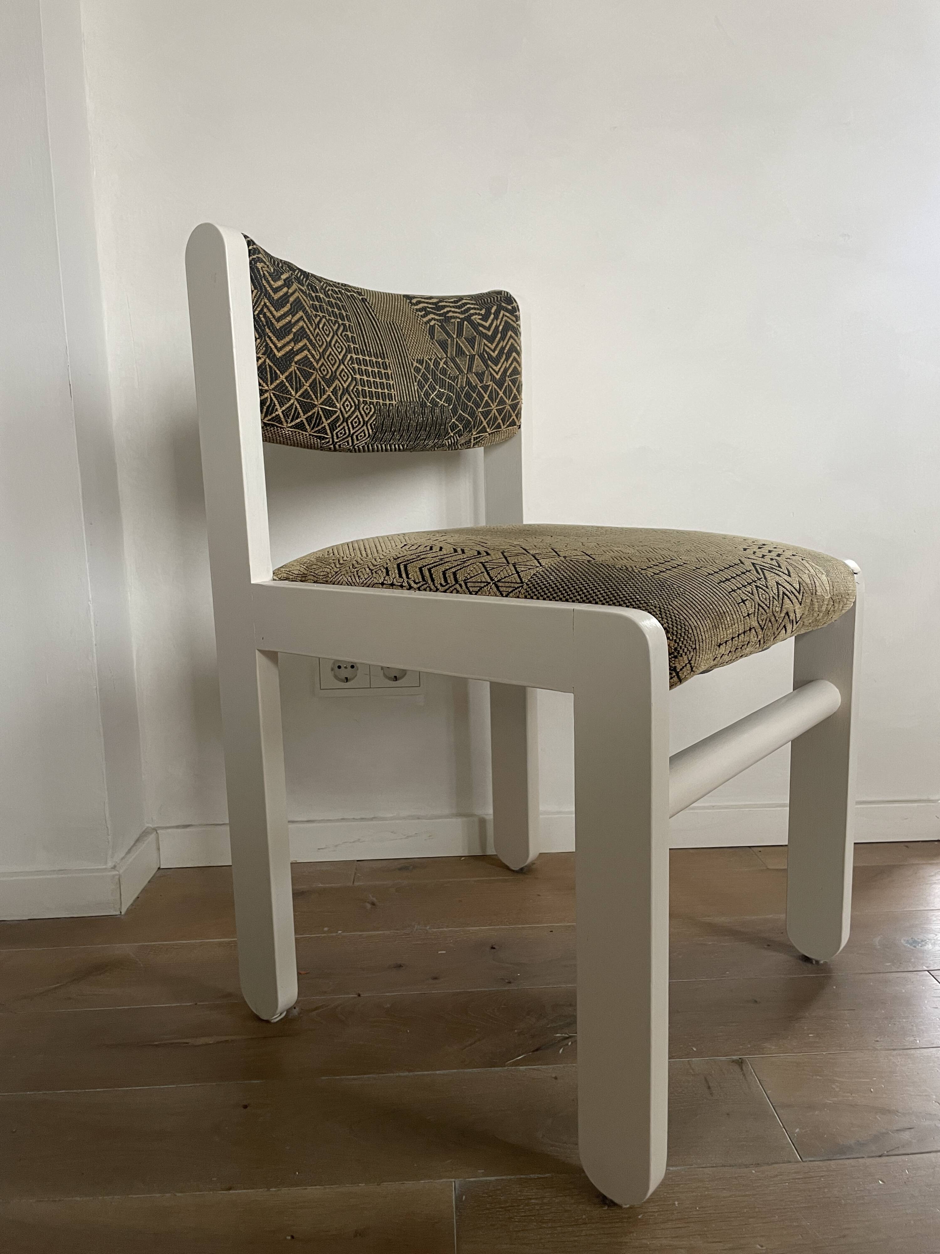 Set of 6 chairs 1980 Scandinavian style