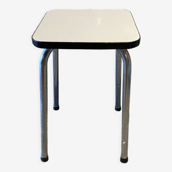 White formica stool