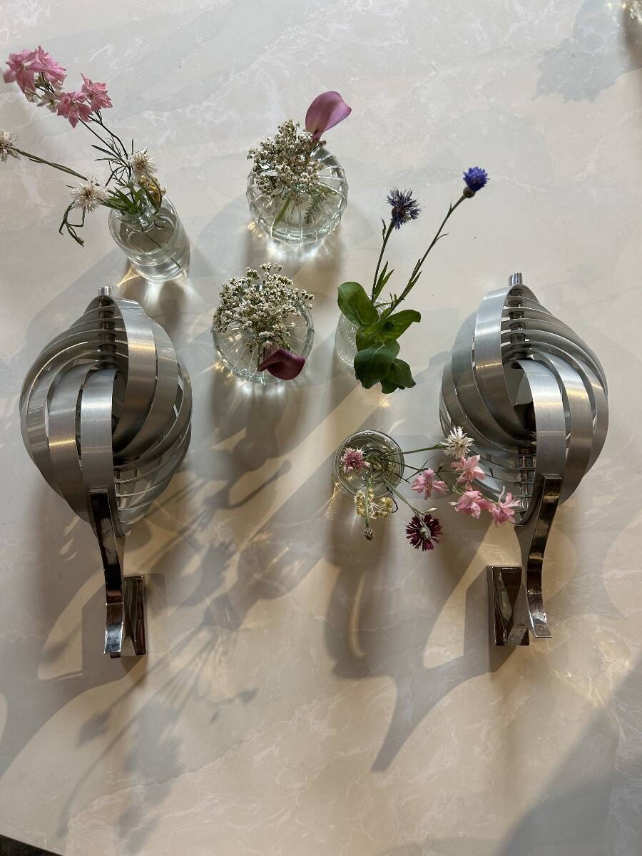 Pair of wall lights by Henri Mathieu