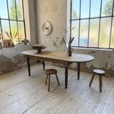 Oval farmhouse table 250cm pine