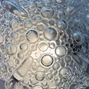 Vintage ceiling light - Helena Tynell - 60s/70s - bubbled glass - Space Age