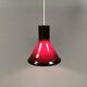Holmegaard P&T pendant lamp with ‘aubergine’-coloured opal glass