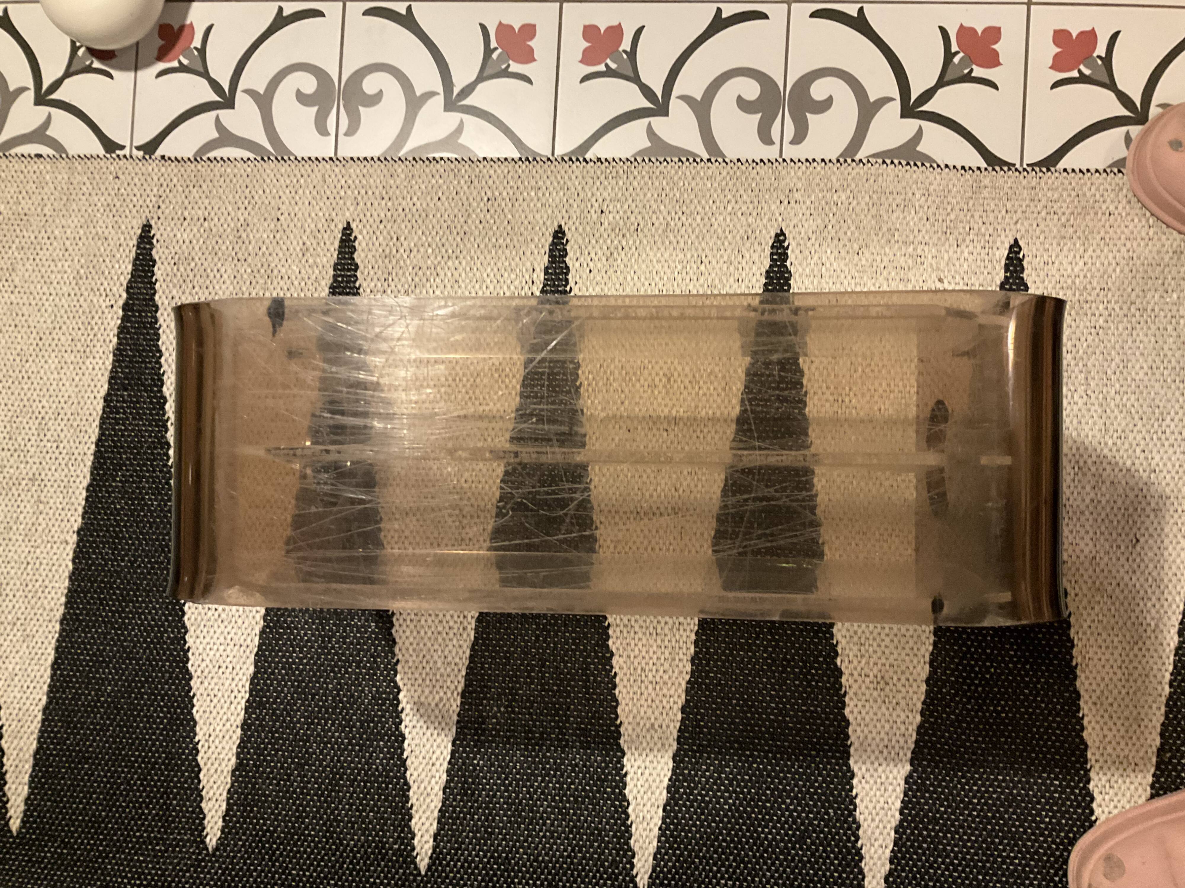 Michel Dumas two-tone plexiglass magazine holder