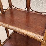 Rattan shelf from the 1960s-1970s.