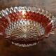 Vintage glass salad bowl