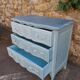 commode galbée patinée