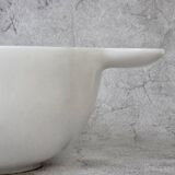 Gabriella – White Natural Marble Bowl with handles  | L 32cm W 20cm H 10cm