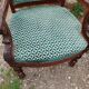 Pair of antique Louis XVI mahogany armchairs from the 19th century