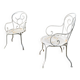 Duo de fauteuils en fer forgé