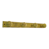 Coat rack - antique hook in patinated yellow wood