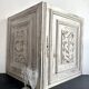 Pair of Louis XVI cupboard doors in carved wood, late 19th century.