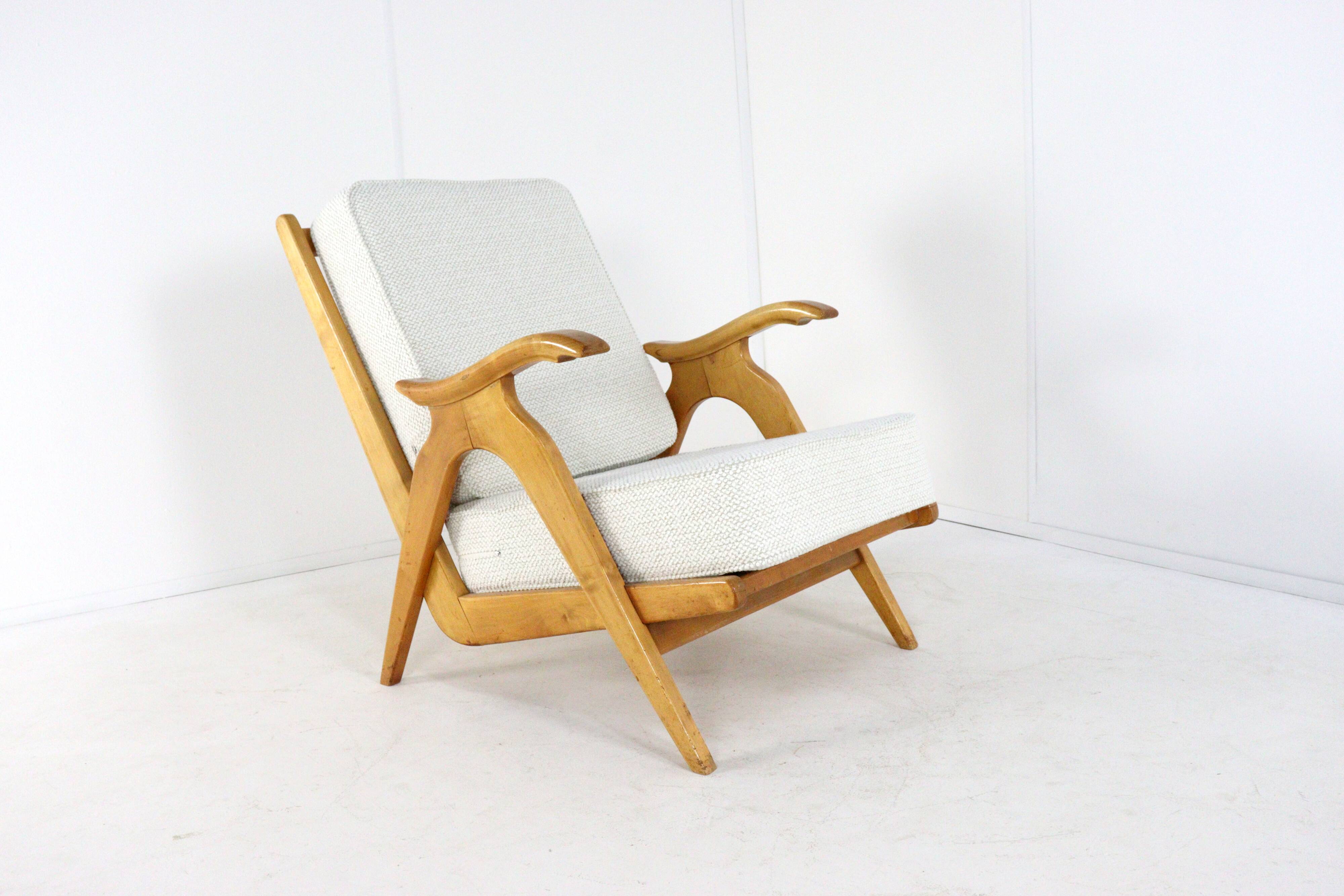 Mid century dutch design Oak armchair 'Nederweert' | more pieces in stock