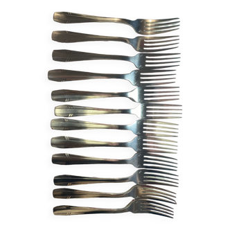 Lot 12 fourchettes Christofle vintage