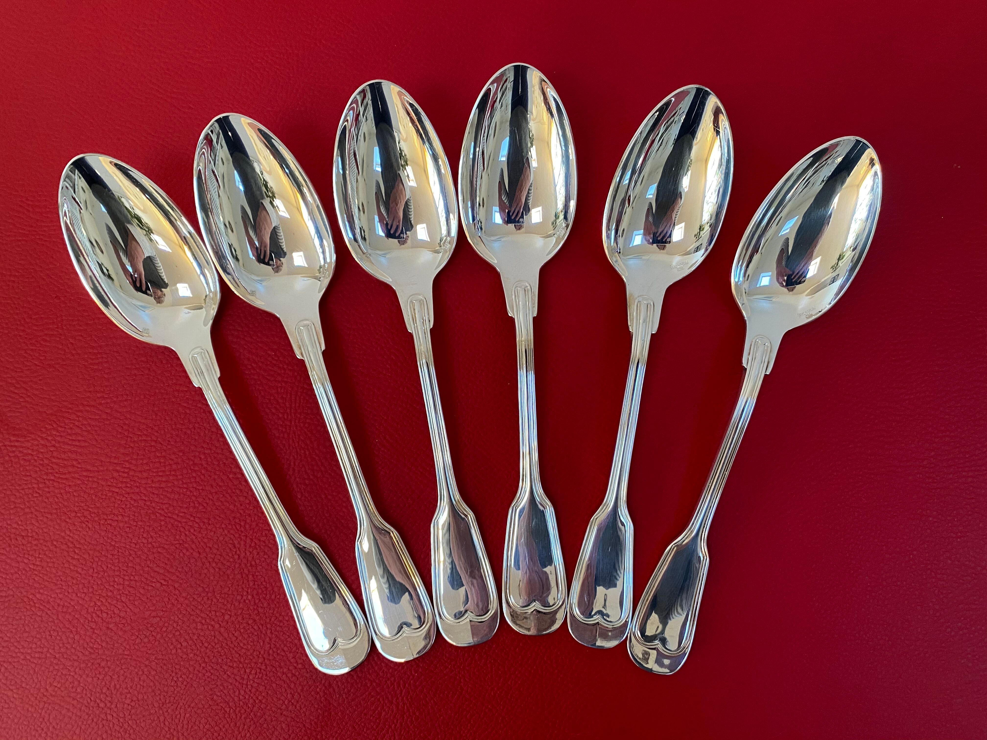 Ménagère Ercuis complete 6*4 silver metal cutlery