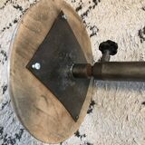 Set of 2 adjustable vintage industrial style stools