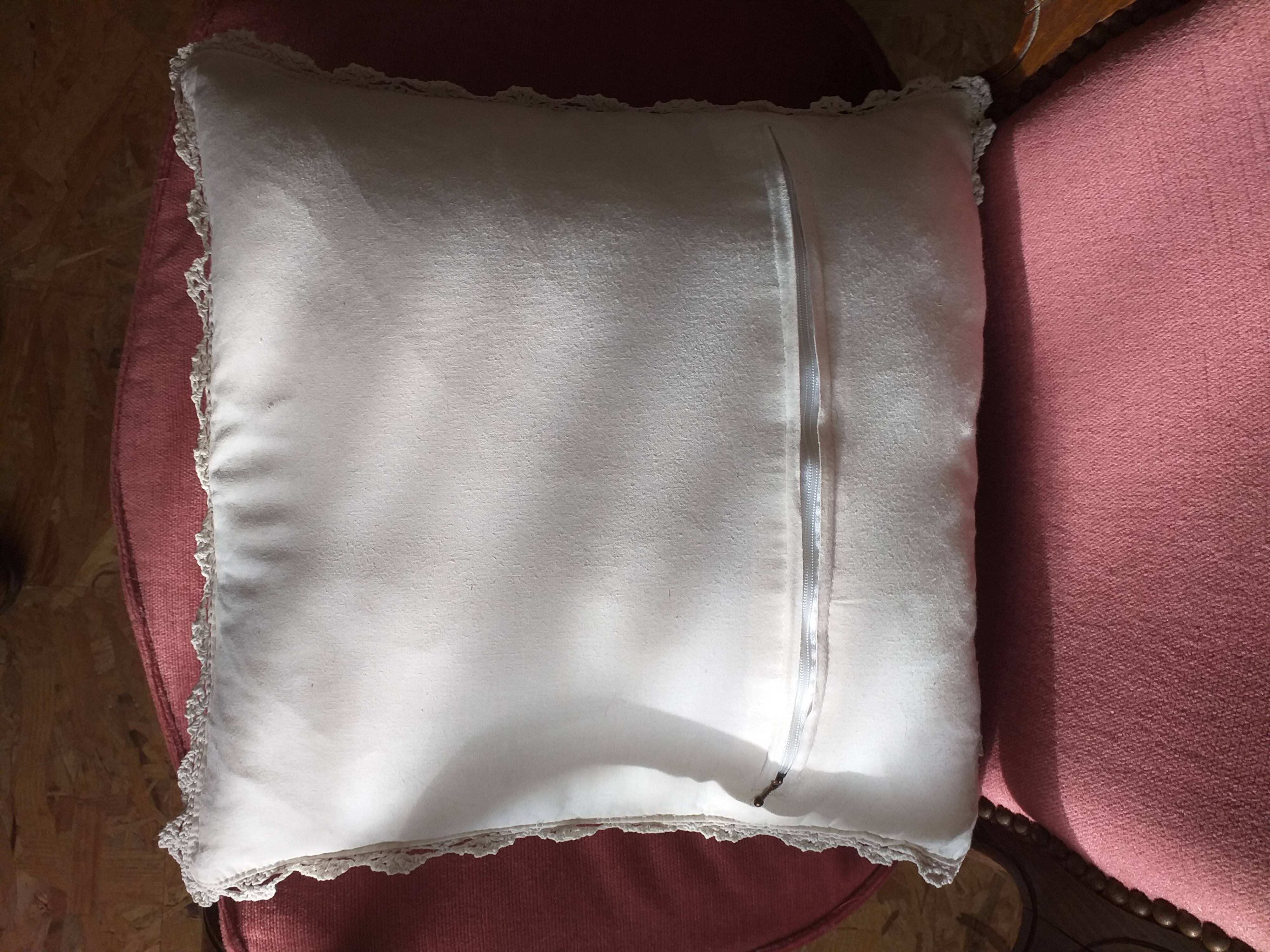 Old embroidered cushion