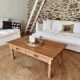 Coffee table in solid cherry wood