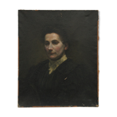 Huile sur toile Portrait de dame