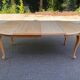 Renovated Louis XV extendable round dining table 205cm