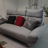 Canapé 3 places gris - Miliboo