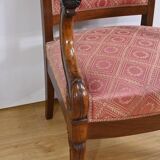 Paire de Fauteuils en Acajou, époque Restauration – Début XIXe