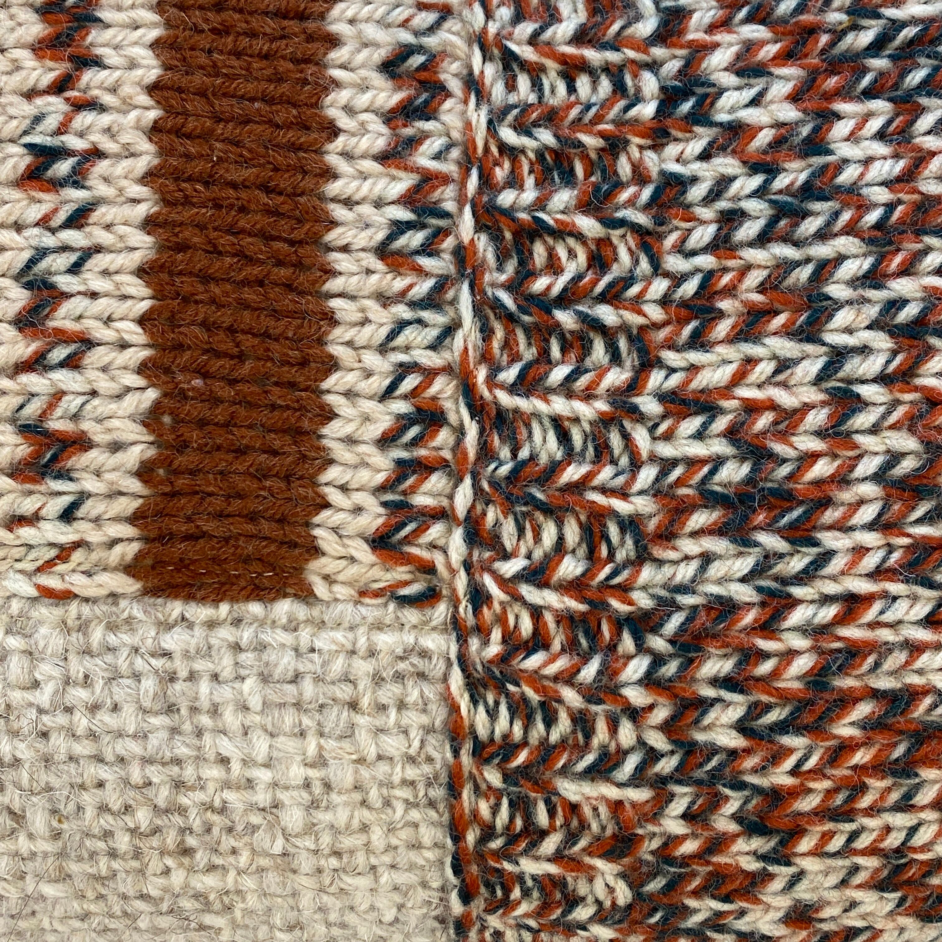 Lot de 2 coussins en tricot de laine