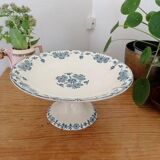 Composition in earthenware iron earth Gien model Stocklom blue art nouveau