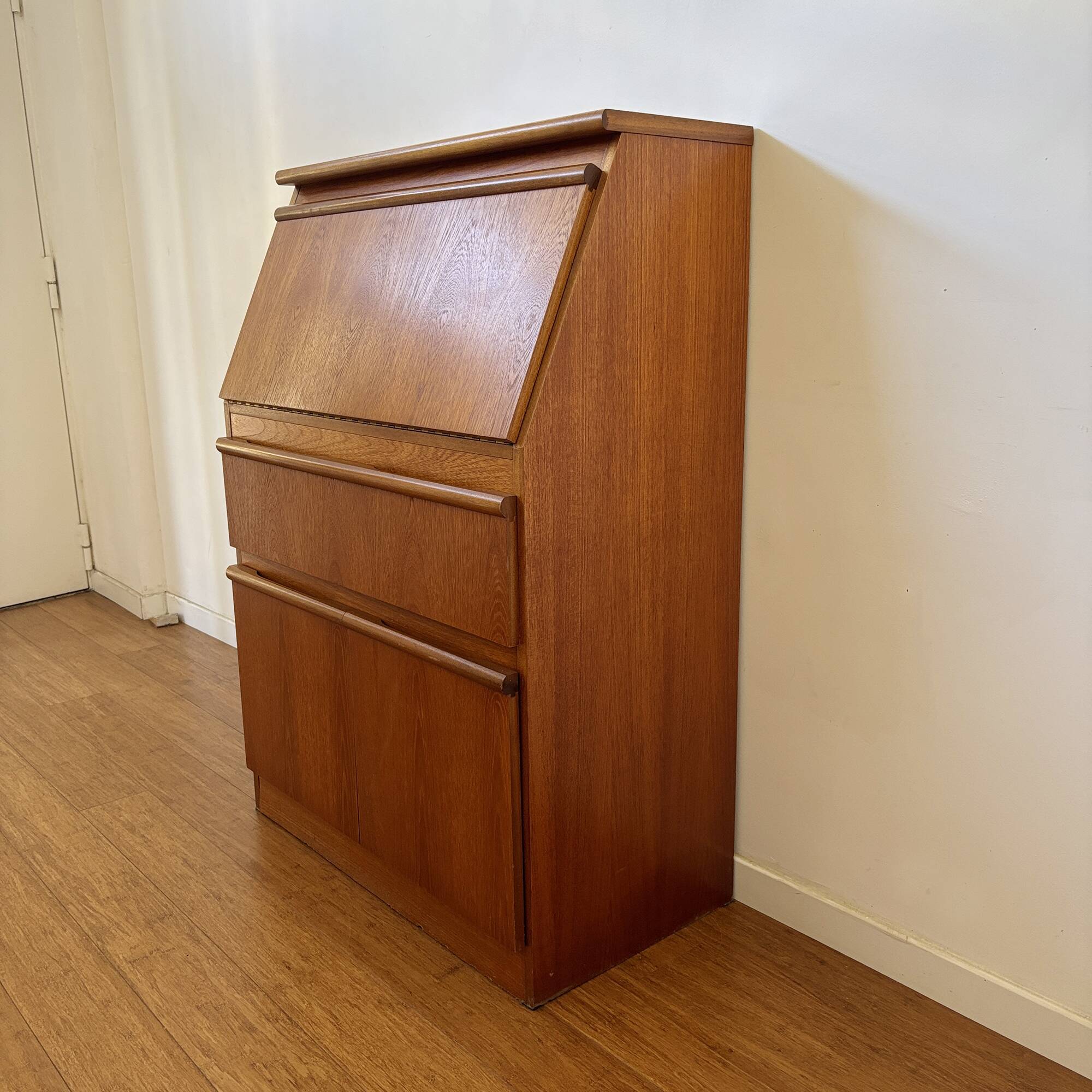 Teak secretary by Morris of Glasgow – 1960s