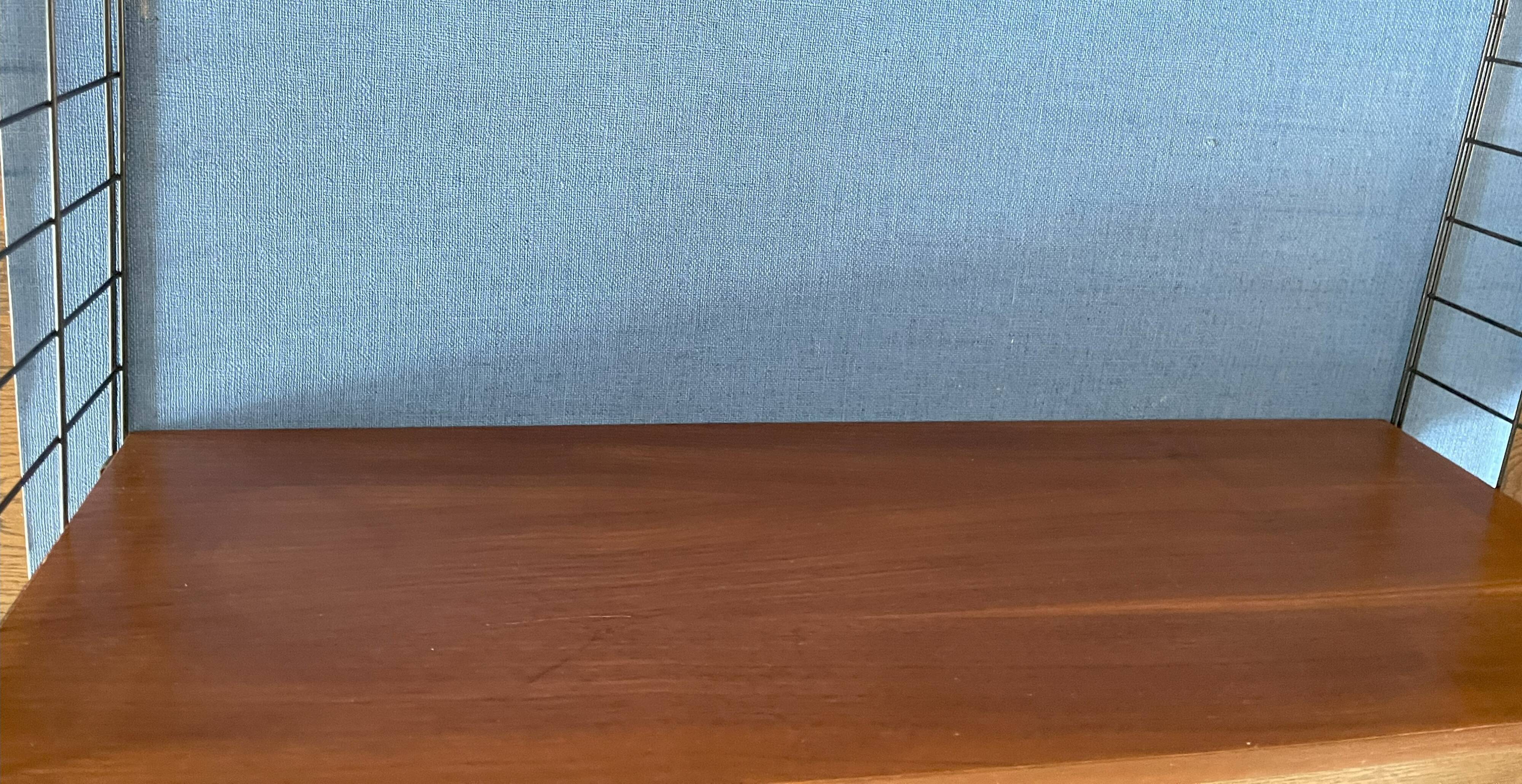 3 teak wall shelves, Nils Strinning