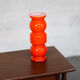 Vase bubble 70s orange vintage