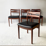 Mid century 1960’s dining table and 4 dining chairs by Nathan