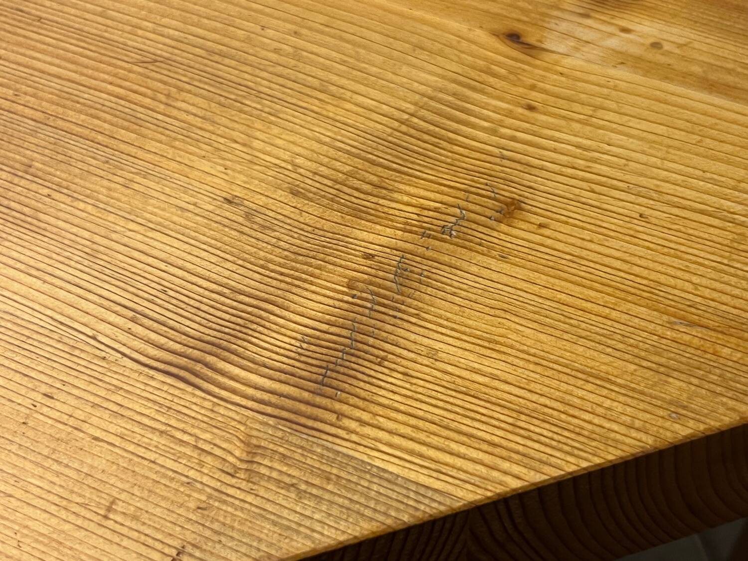 Softwood table by Erwin Egel for Dieter Güllert