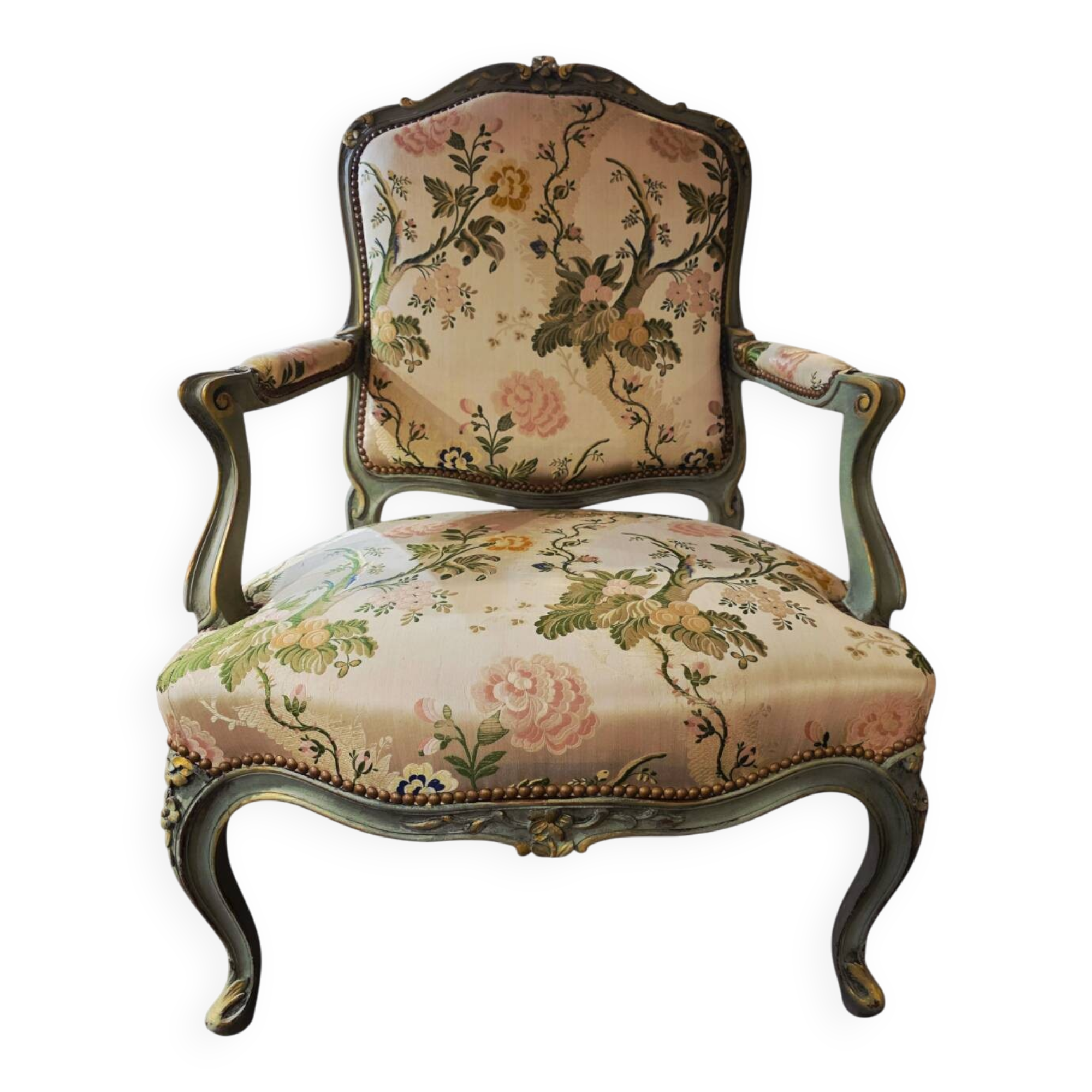Fauteuil à la reine – Style Louis XV – Restauré et rénové