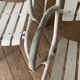 Vintage bistro chairs terrace in galvanized steel - set of 6